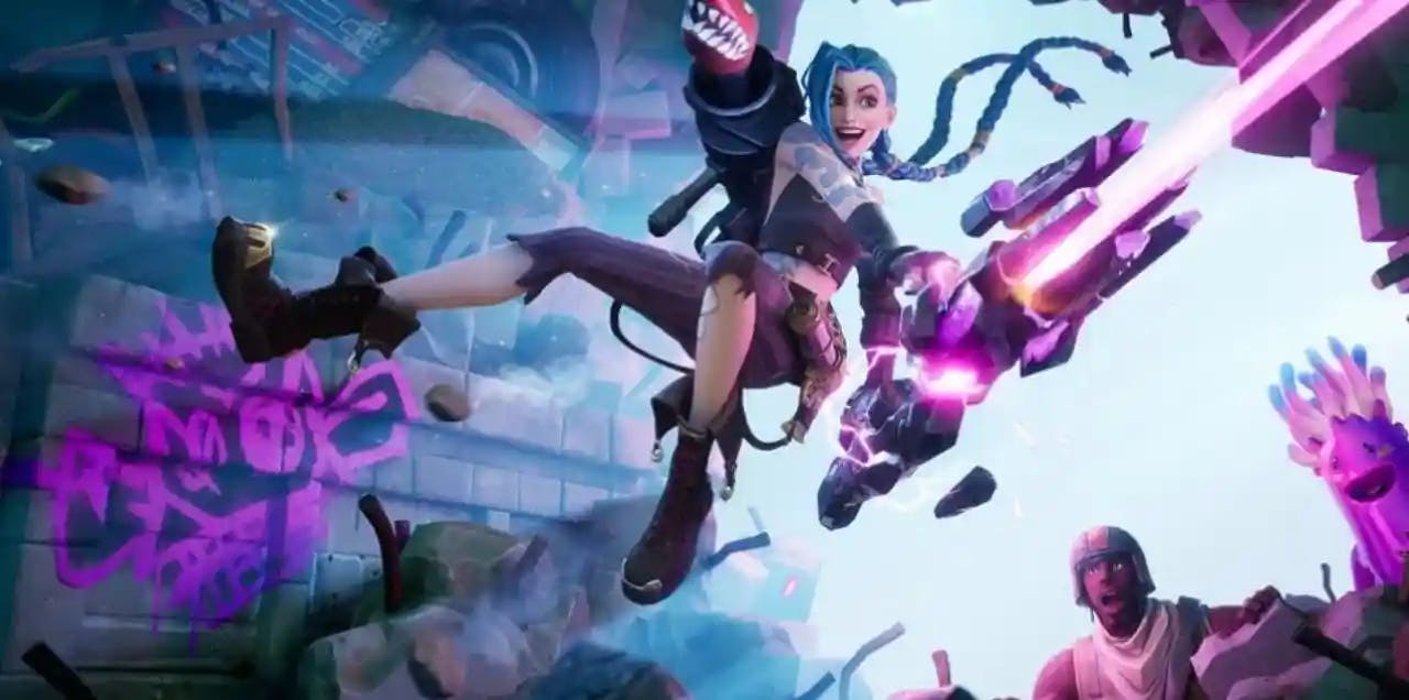 jinx-from-league-of-legends-will-be-in-fortnite-to-push-a-netflix-program-arcane